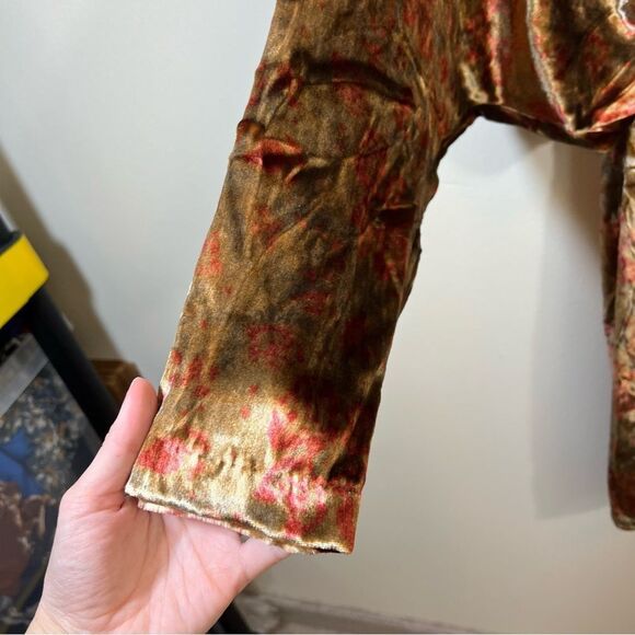 Anthropologie Mes Demoiselles V-Neck Velvet Batwing Dress Medium NWT - Picture 6 of 16